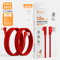 Câble USB C à 90 degrés 1M 2M 3M Câble USB C tressé à angle droit Double L USB a vers C Câble de charge et de transfert de données