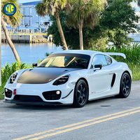 Lampu Depan LED Berkualitas Tinggi YU GUANG untuk Porsche 981 Cayman Boxster 2012-2015, Upgrade Lampu Depan Matrix LED
