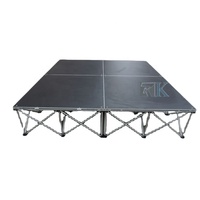 Plateforme de 4 pieds x 4 pieds avec une hauteur de 20 cm, scène pour DJ, groupes de musique, podium pour batterie