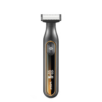Rasoir électrique VGR V-360 IPX7 à lame unique pour hommes, tondeuse pour le corps, la barbe et les zones intimes, kit de toilettage
