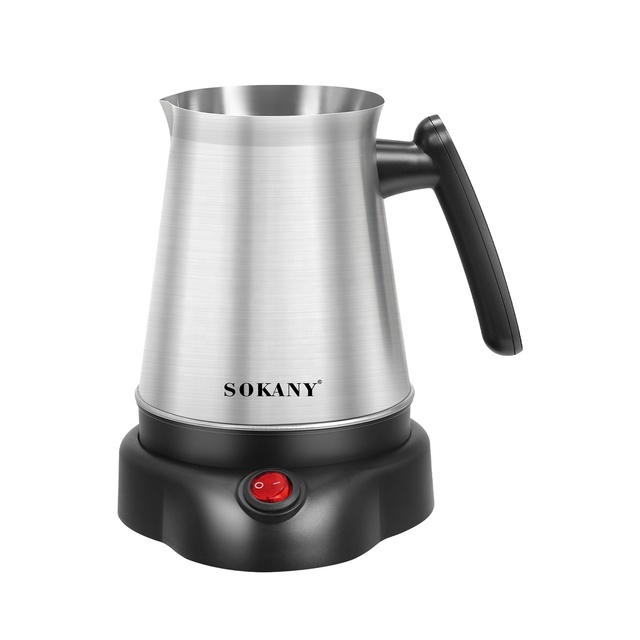 Sokany New Turkish Coffee Maker Machine with Automatic Dry Electric Coffee Pot Food Grade Moka Coffee Kettle
