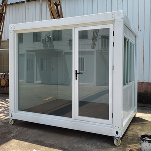 Casas Contenedor Desmontables <span class=keywords><strong>de</strong></span> 20 pies, Modernas, Portátiles, Impermeables y Transpirables, <span class=keywords><strong>de</strong></span> Ensamblaje Rápido, Tamaño Personalizado, para Oficina, Escuela y Exteriores - Product Image 5
