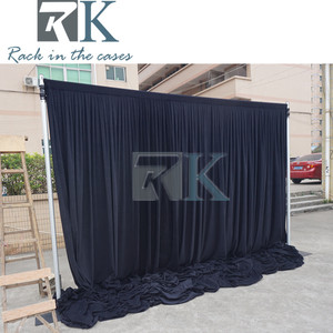 Extendable Pipe and Drape with Black and Red Curtains Wedding <b>Backdrop</b> <b>Stand</b> supplies - Product Image 6