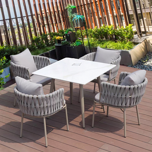 समायोज्य आधुनिक रतन रस्सी कुर्सी पोर्टेबल यूरोपीयन शैली वाटरप्रूफ विश्राम सीट - Product Image 4