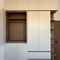 Armoire simple à assembler, gain de place, organisateur de vêtements pour chambre à coucher, meuble de rangement