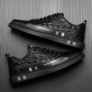 Men's <b>White</b> Leather Sneakers Low <b>Heel</b> Solid Color Casual Shoes Fashion Design Wenzhou Origin - Product Image 3