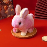 Jouet électronique en peluche de simulation de lapin mignon pour les enfants Interactive Jumping & Dancing Sound Filled PP Cotton Birthday Stress Relief