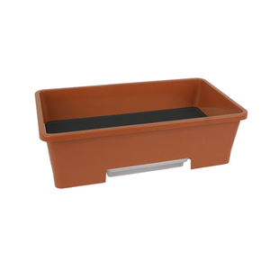 Plafarm - Jardinière Moderne en Plastique Marron Organique - Design Léger et Durable - Finition Lisse - Utilisation Intérieure et Extérieure - Jardinage Domestique - Product Image 1