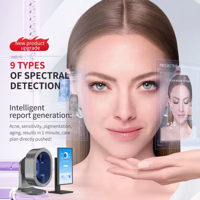 Skin Analyzer Facial Pigment Moisture Acne Wrinkle Multispectral Scanner Model X5 for Home & Commercial Use