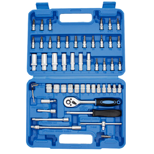Juego de Llaves de Tubo de 53 Piezas en Oferta, con Trinquete de 1/4 de Pulgada, Estuche para Herramientas, para Reparación Automotriz y Uso Doméstico, OEM Personalizable, Acero al Carbono, 1 Año de Garantía - Product Image 1
