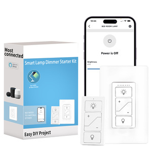 מתג אור אלחוטי דימר חד-קוטבי עם חומר ABS תואם 2.4G תומך באלקסה תומך בשליטה קולית באמצעות מתג דימר מרחוק - Product Image 1