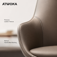 Fauteuil de Direction Ergonomique ATWOKA Luxe Moderne à Dossier Haut – Siège de Manager pour Bureau de PDG et Projets de Salle de Conseil
