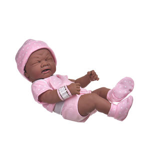 ตุ๊กตาซิลิโคนรีบอร์นขนาด 35 ซม. ตลกขบขัน แสดงอารมณ์ได้อย่างสมจริง ตุ๊กตาซิลิโคนรีบอร์นผิวสีแอฟริกันอเมริกัน สำหรับเด็กผู้หญิง - Product Image 6