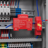 Extincteur automatique à aérosol rouge pour boîtier de disjoncteur de transmission d'énergie électrique, équipement incendie électrique monté sur rail DIN