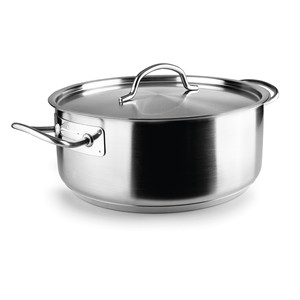 Pentola Chef Classic da 3 Qt in acciaio inossidabile con coperchio per uso su piano cottura - Product Image 1