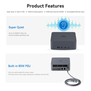 Mini PC EQI12 Nuevo con Intel de 12.ª Generación Core <span class=keywords><strong>I5</strong></span> 1235U (10C/12T) 4.4GHz, 32GB de RAM DDR5, 1TB SSD, para Uso Empresarial, Yutemini PC <span class=keywords><strong>Beelink</strong></span> - Product Image 6
