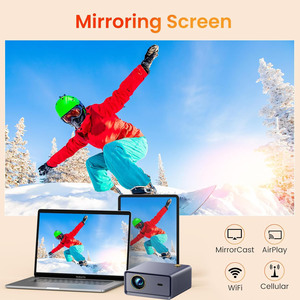 Mini Proyector LED LCD Inteligente H66 Android 9, 1080P, Portátil, WiFi, con Altavoces Integrados para Teléfono Inteligente, Tableta, PC H66 - Product Image 2