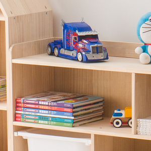 Nouveau design, étagère en bois, <span class=keywords><strong>rangement</strong></span> de jouets, organisateur d'armoire de <span class=keywords><strong>rangement</strong></span> pour enfants avec bacs en plastique - Product Image 6