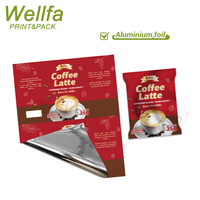 Fabricant Logo personnalisé Film d'emballage en plastique Sachet 25g Grain de café Feuille d'aluminium de qualité alimentaire Film rouleau de poudre de café collation