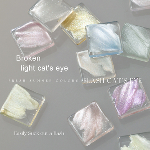 <span class=keywords><strong>Mrnail</strong></span>-Broken Cat's NAIL ยาทาเล็บความหนาแน่นสูงหินแฟลชลูกปัดแก้วเงาสูง - Product Image 3