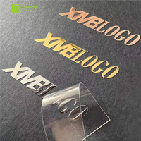 Autocollants métalliques brillants de qualité supérieure Goode, étiquettes d'identité personnalisées pour boîtes de montres, décalcomanies de logo professionnelles en nickel argenté mat
