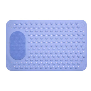 Rectangular PVC <b>Bath</b> Mat with Nubs Non-Slip Absorbent <b>Light</b> Weight Dot Pattern Shower Bathroom Safety Rug Made - Product Image 2