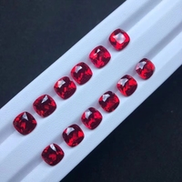 Alexandrite de laboratoire populaire de couleur jaune coucher de soleil orange, saphir et rubis rouge de 1, 2 ou 3 carats pour la fabrication de bijoux