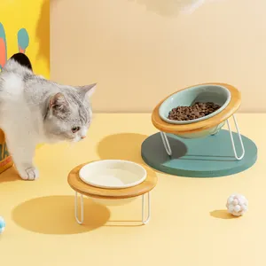 아마존 인기있는 미끄럼 방지 대형 쉬운 깨끗한 개 고양이 그릇 스테인레스 스틸 애완 동물 식품 물 그릇 접시 조절 스탠드