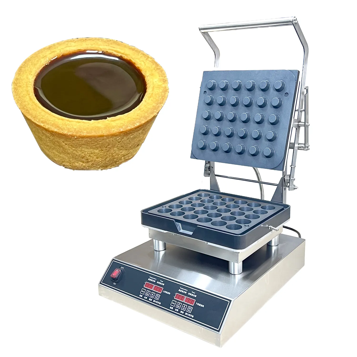 व्यावसायिक उत्पादन तीखा प्रेस मोल्ड कप मशीन अंडा तीखा खोल निर्माता Tartlets बनाने की मशीन