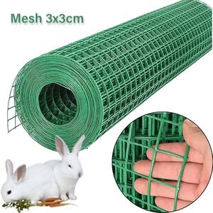 1*30m sắt lỗ Bảng điều chỉnh hàng rào Hàn mạ kẽm lưới cuộn màu xanh lá cây tráng 3*3 vuông Kim loại Hàn gà dây lưới Bảng điều khiển - Product Image 1