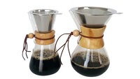 Direct van de fabriek: klassieke borosilicaat glazen koffiekan (200ml), koffiezetapparaat met rubberen hoes, BPA-vrij, loodvrij
