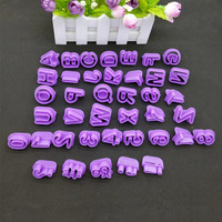 Grand ensemble de découpoirs décoratifs ronds pour gâteaux et biscuits, en forme de lettres et de chiffres, en plastique, pour Noël