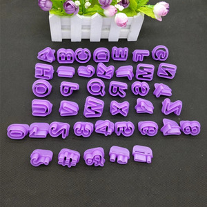 Large Round Letter Number Cake Decorative Tools Cookie Shape Cutter Set Alphabet Plastic <b>Christmas</b> Cookie Cake Cutter - Product Image 3