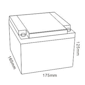 Mhb Ms28-12ソーラーシール鉛酸VRLA 12V 28ah 20時間乾電池メンテナンスフリーバッテリー電子はかりの価格 - Product Image 2