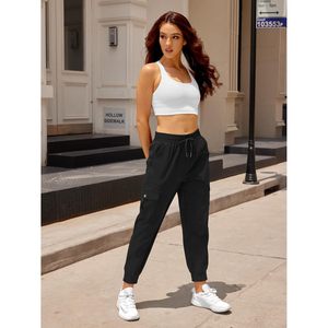 Jogging léger à séchage rapide pour femmes avec poches Pantalon athlétique Cargo pour la randonnée et le jogging Vêtements d'entraînement aux arts martiaux - Product Image 5
