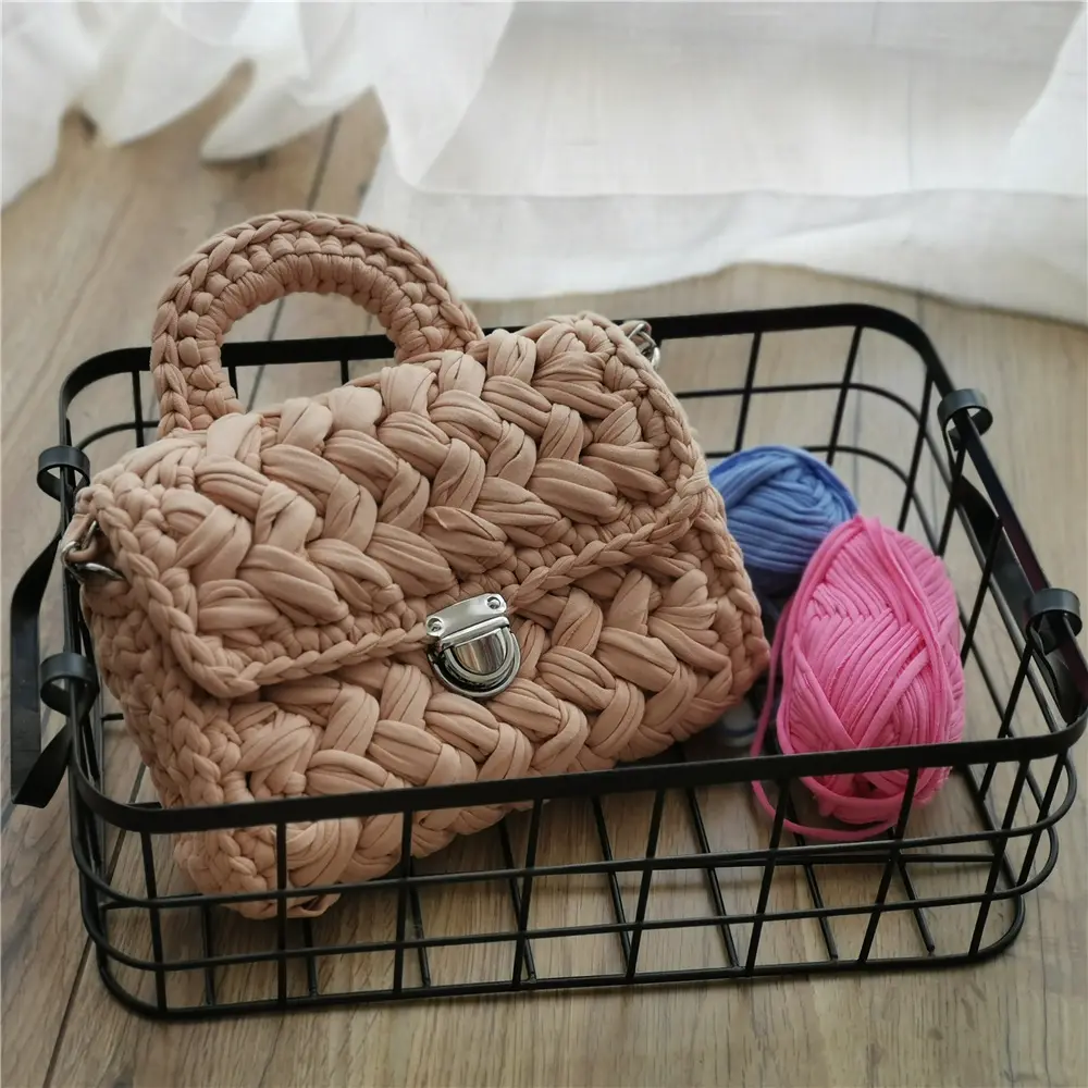 New Arrival 2022 Handbags Crochet Solid Crochet Handbag Handmade Purses And Handbags For Girls