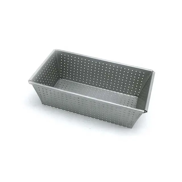 Custom Made Bakeware Alusteel Aluminum Perforated Bread Loaf Baking Pan Toast Bread Baking Tin Mold