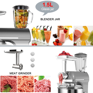 5-en-1 multifonctionnel cuisine appareils cuisine d'aide avec mélangeur et hachoir à viande 1000W 5L bol en acier inoxydable - Product Image 4