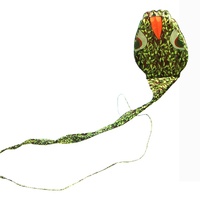 Grand cerf-volant en forme de serpent volant pour l'extérieur, clou doux, queue longue, animal, vente en gros,