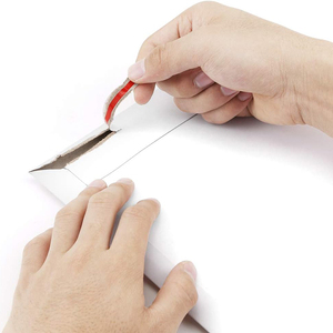 Enveloppes cadeaux en papier <span class=keywords><strong>kraft</strong></span> imprimées avec logo personnalisé Enveloppes d'emballage en carton <span class=keywords><strong>blanc</strong></span> avec bande déchirable à décoller pour l'artisanat - Product Image 6