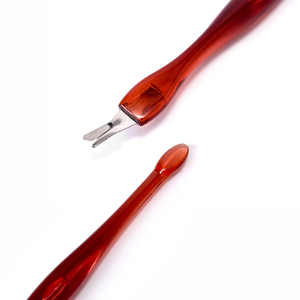 Pousse-cuticules en V avec manche en plastique pour manucure, outil de nettoyage des peaux mortes et des cuticules, fourchette de beauté pour soins des ongles et nail art, vente en gros - Product Image 4