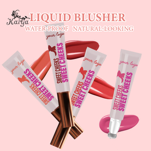 Vente en gros, couleur vive du visage, cosmétique, éclat sain, très pigmenté, rose, fard à joues, imperméable, Vegan, teinte, <span class=keywords><strong>crème</strong></span> liquide, Blush - Product Image 3