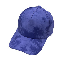 Gorra de Béisbol Estructurada de 5 Paneles con Tela Tie Dye, Logotipo Personalizado OEM, Bordado con Logotipo Impreso, Multicolor, Gorra Moderna y a la Moda, Venta al Por Mayor