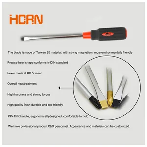 High Quality Screwdriver Tool Set Horn Factory Supply VDE Insulated Hand Tool 9 Pcs High Quality Home Circuit Screwdriver Tool Cross Flat Screw Driver Set