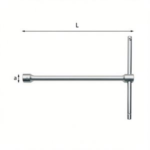 Clé à poignée en T de 275 mm avec longueur réglable pour réparation mécanique - Product Image 2