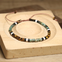 Bracelet en perles de pierre turquoise africaine naturelle en gros pour femmes Bracelet en pierre d'oeil de tigre naturel de guérison à la mode bijoux