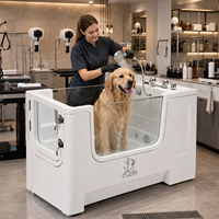 Baignoire pour chien à jet de surf, chromothérapie LED, ozone, thérapie avancée