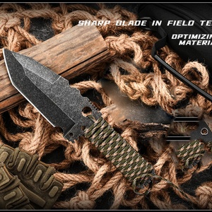 มีดต่อสู้คุณภาพสูงทำจากเหล็กกล้าไร้สนิม ใบมีดตรง ปรับแต่งได้สำหรับงาน DIY และ OEM - Product Image 6