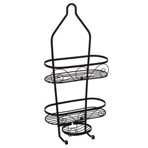 BX <span class=keywords><strong>2</strong></span> Tầng Kệ Phòng Tắm Nhà Tắm Bằng Thép Không Gỉ Giá Treo Để Đồ Giá Treo Trên Cửa Buồng Tắm Có Móc - Product Image 6