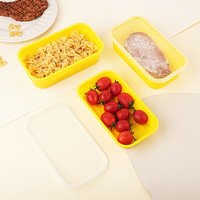 Boîte alimentaire rectangulaire jetable en plastique de qualité alimentaire, compatible micro-ondes, pour usage domestique, restaurant et plats à emporter